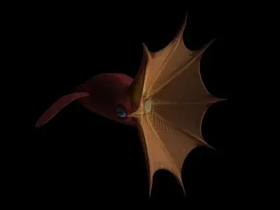 3d Vampire Squid Fish Low-poly 3D model
