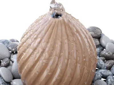 Decorative garden fountain LATIKA ORISSA 3D model