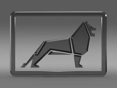 Man new logo 3D model