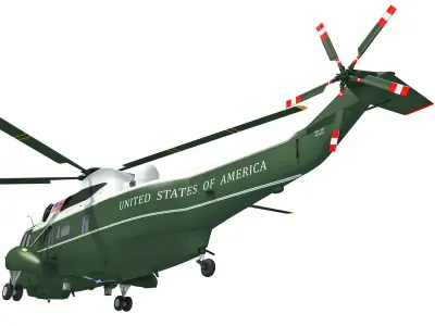Marine One Helicopter 3D model