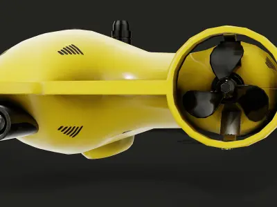 Autonomous Underwater Drone 3D model