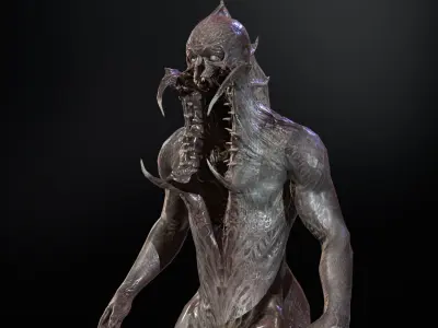 Mutant5 R1 Low-poly 3D model