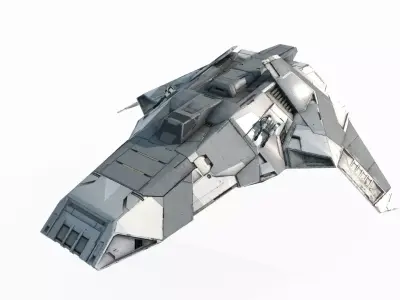 Future sci-fi fighter jets bombers 3D model