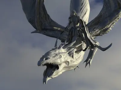 Dragon rider 3D model