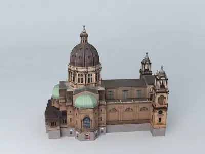 Metropolitan Cathedral of Porto Alegre Free 3D model