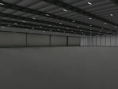 Aircraft Hangar 3D model