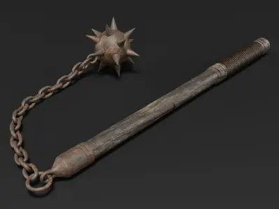 Medieval Mace Weapon 3D model