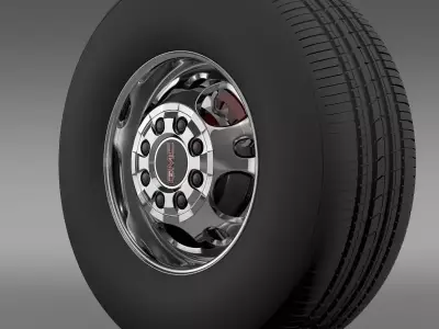 GMC Sierra 2500HD 2wd crew 2009 wheel 3D model