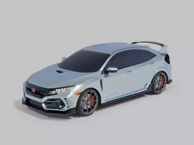 2020 Honda Civic Type-R Free 3D model