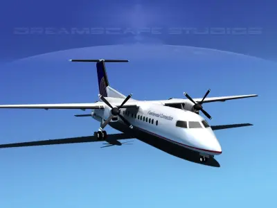 DeHavilland DHC-8-Q300 Continental 3D model