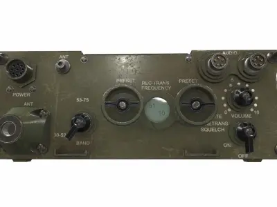 Radio military AN PRC-77 3D model