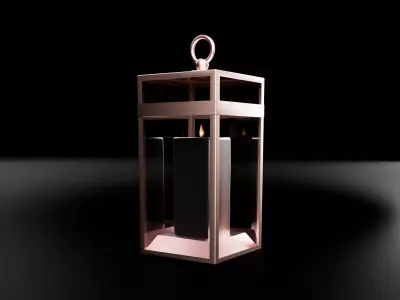 Lantern  Low-poly 3D model