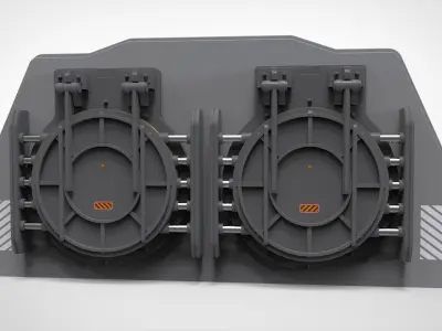 sci fi hatch 2 3D model