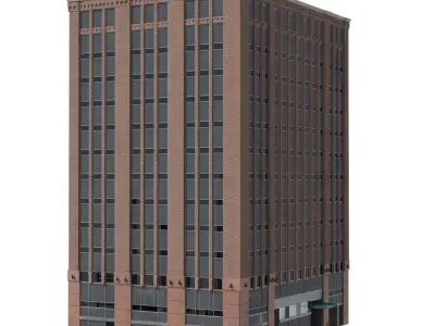 New York corner building 3d model 3D model
