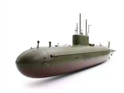 Orio Military Submarine model pack Low-poly 3D model