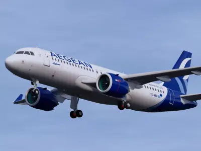 Aegean Airlines A320 NEO 3D model