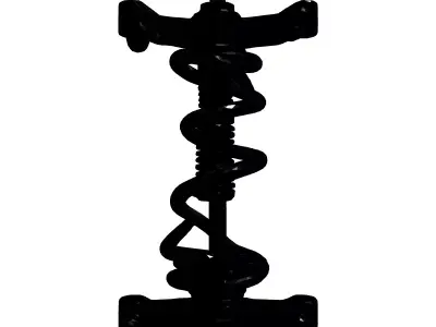 Realistic Car Suspension 3D Model Low-poly 3D model