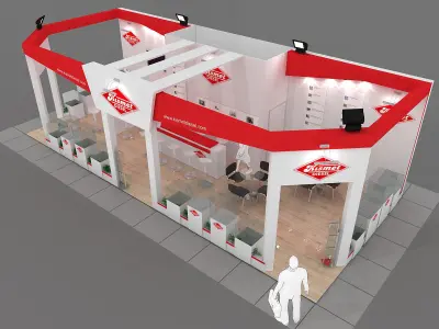 Exhibition Stand - ST0047 3D model