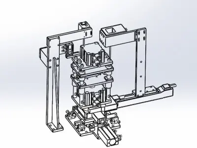 Ccd stamping mechanism 3D model