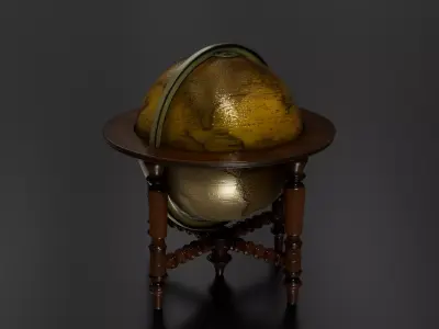 Antique Globe 2 3D print model