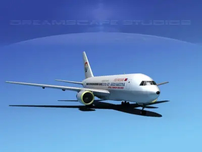 Boeing 767-100 Polynesian 3D model