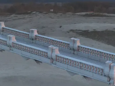 Bridge low down walkway 3D model