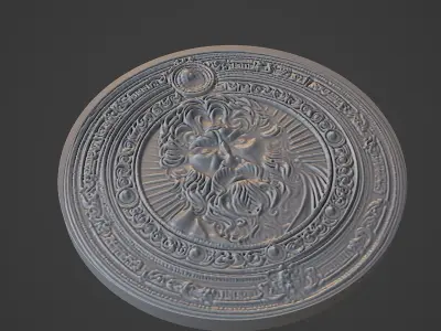 Leonidas Medallion 3D print model