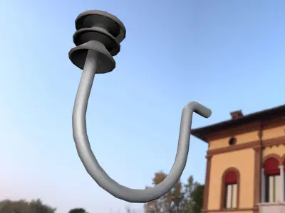 Electricity Poles Ceramic Insulator 9 - Object 098 Low-poly 3D model