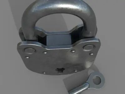 Badlock padlock 3D model