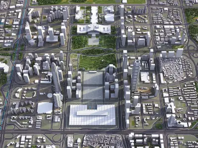 Shenzhen Low-poly 3D model