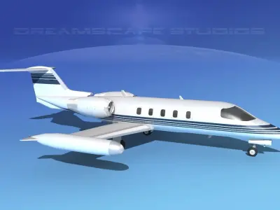 Gates Learjet 35 V06 3D model
