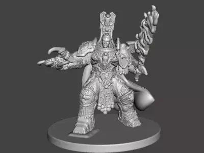 6MM SCALE SPACE MONARCH MINIATURE MODEL SCIFI OR FANTASY GAMES 3D print model