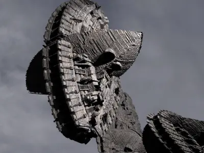 Aztec Ancient Ship Collection 1 3D model