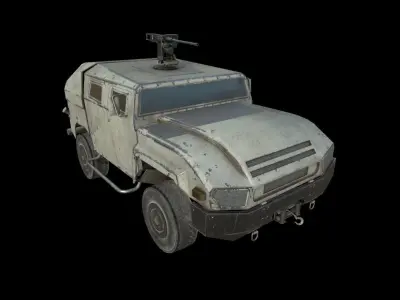 Military Vehicle Pack 04  Low-poly 3D model