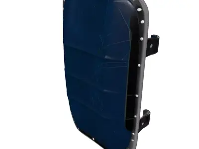 Weathered Police Riot Shield 3D model