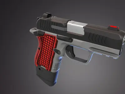 Kimber CDS9 Pistol Low-poly 3D model