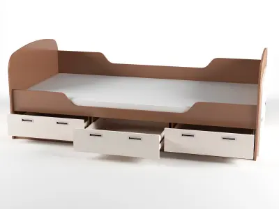 Furniture for childrens room  Free 3D model