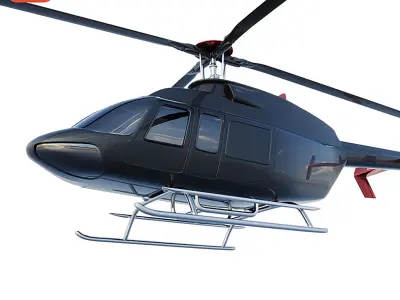 Bell 407 Low-poly 3D model