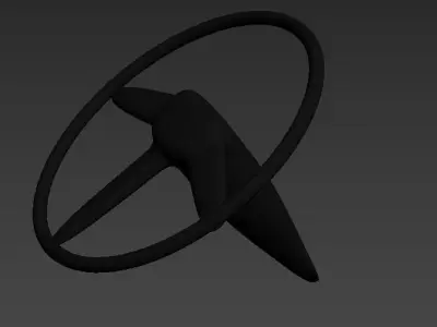 car bus truck steering wheel interior control transportation 3D model