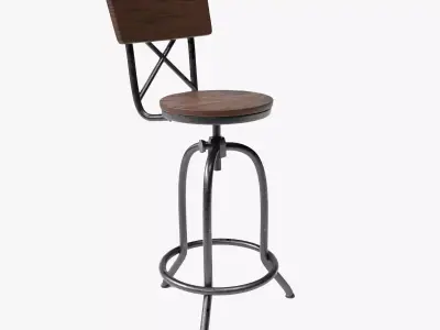 Bar Stool Free 3D model shop