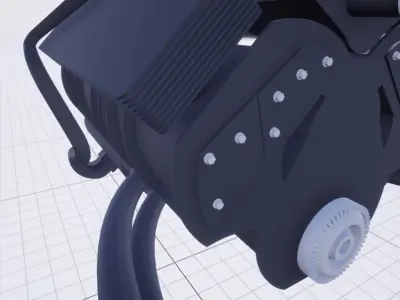 GM Engine 3D model