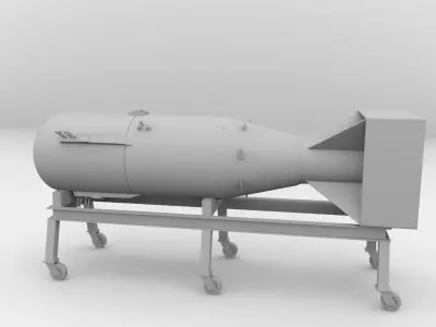 Little Boy Atomic Bomb 3D model