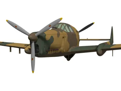 fokker D XXIII 3D model