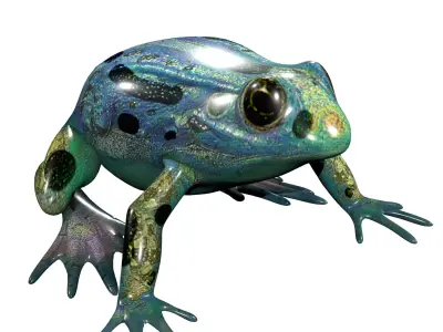 Poison Dart Frog Rig Low-poly 3D model