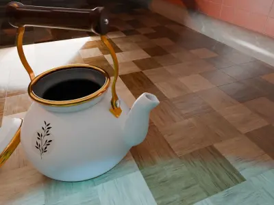 3D teapot model Free 3D model