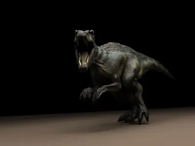 Baryonx Rigged 3D model