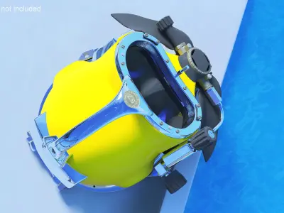 Kirby Morgan 57 Commercial Diving Helmet 3D model