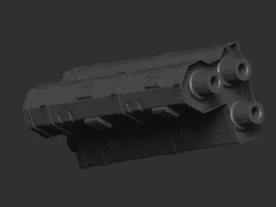 mech craft scifi robotic alien 3D model