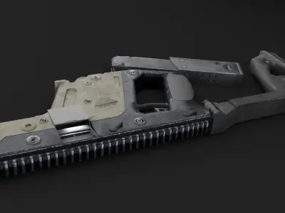 Kriss vector Low-poly 3D model