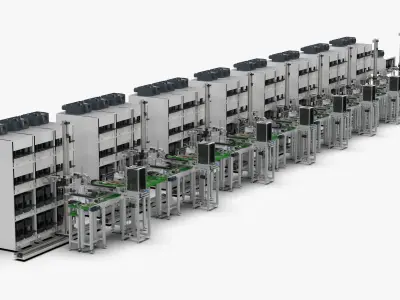 Aging Labeling Test Line Body SMT 3D model